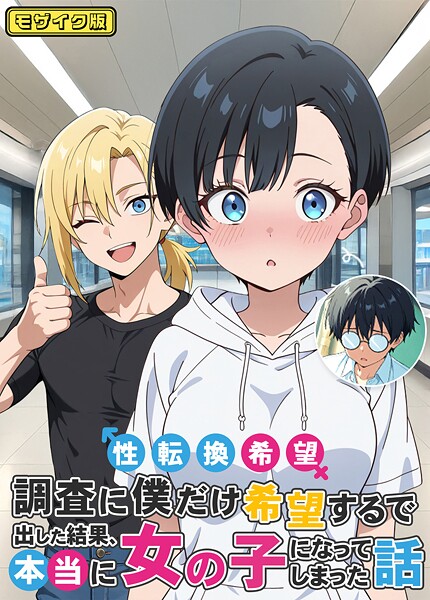 【全編フル漫画】s594allud02001 | 性転換希望調査に僕だけ希望するで出した結果、本当に女の子になってしまった話 モザイク版 | コミック宴【AI生成】(AI生成)