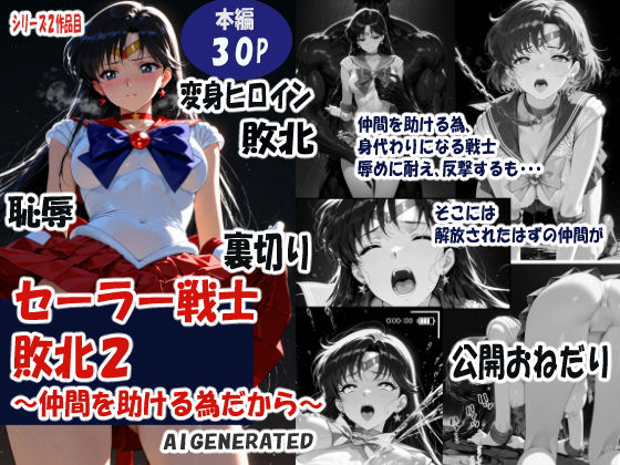 【全編フル漫画】d_734848 | セーラー戦士敗北 仲間を助ける為だから | 焦がしカラメルラボ(辱め)