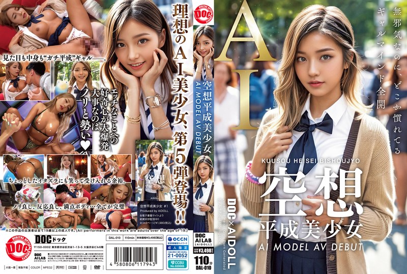 【全編フル動画】h_1711dal00010 | 空想平成美少女 AI MODEL AV DEBUT